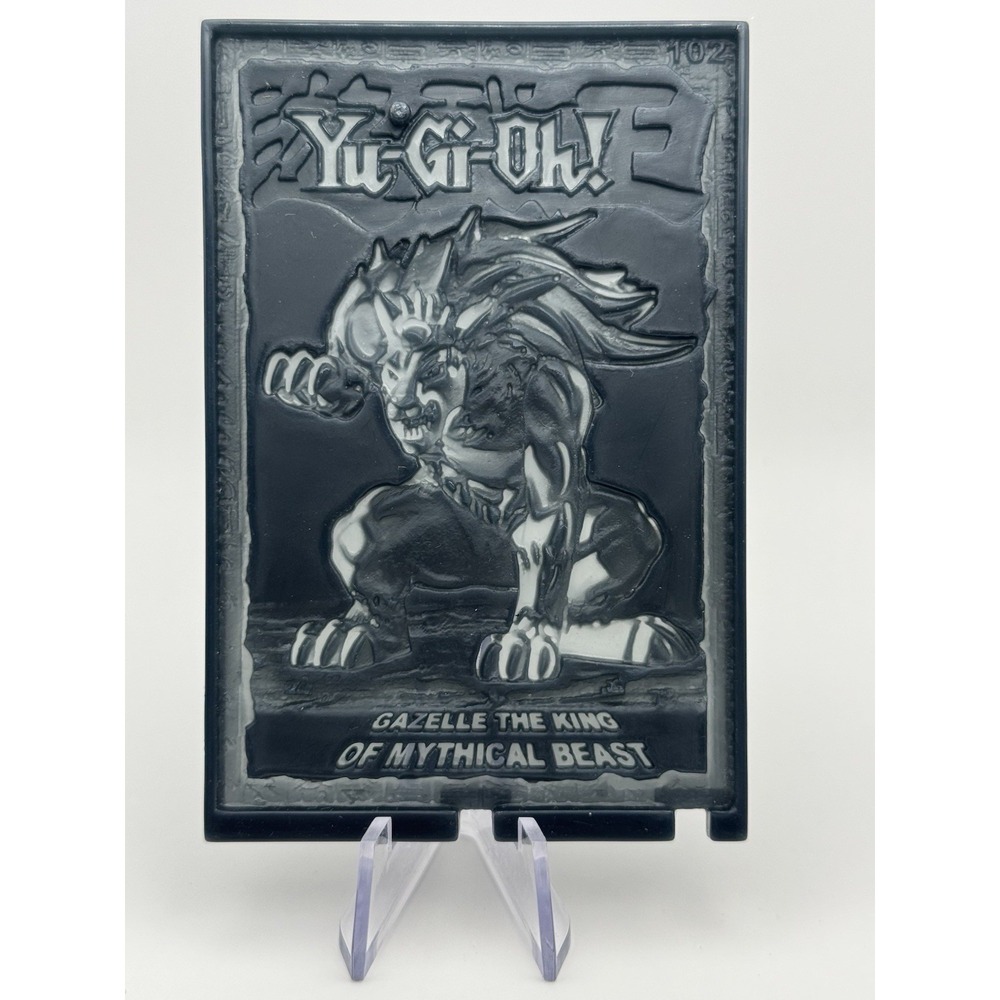 Lot of 3 vintage Mattel Yu-Gi-Oh! hard plastic Holo-Tile figure stands. - Picture 3 of 6